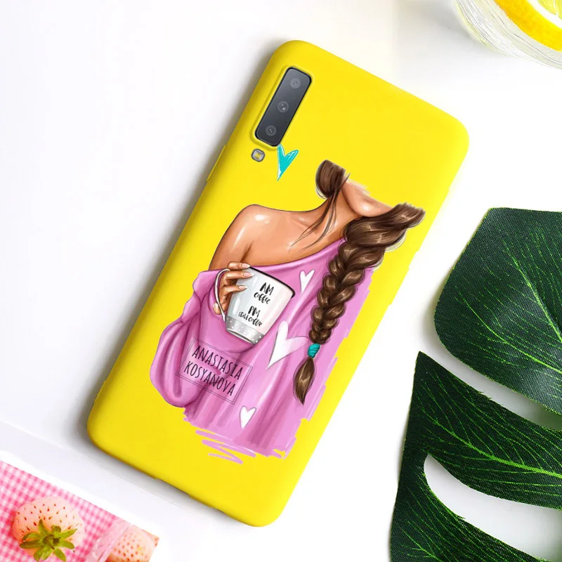 W131 Карамельный цвет чехол для samsung A50 чехол A70 A60 A30 A40 супер мама для маленьких девочек для samsung Galaxy A50 A70 A30 A40 50 70 Etui - Цвет: W131