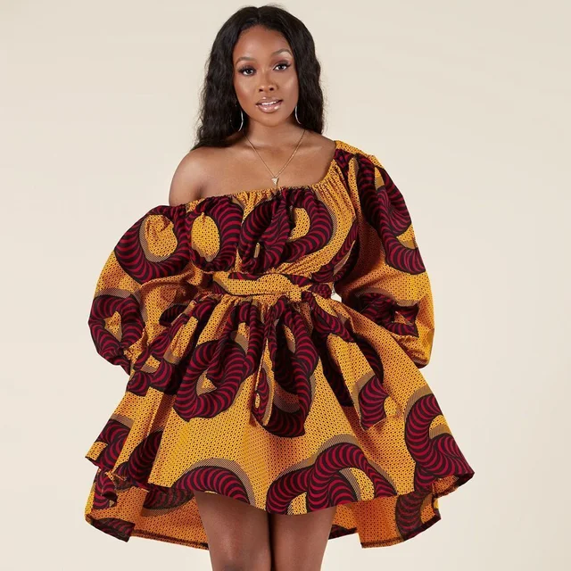 Ibe Sexy Off Shoulder African Dress - Image 5