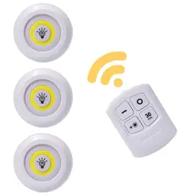 COB под шкаф светильник светодиодный беспроводной спальный ночник с пультом дистанционного управления затемненный шкаф ночник для общежития шкаф