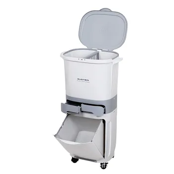 

40L/50L Trash Bin Wet Dry Separation Waste Bucket Recycle Bin Kitchen Gap Recycle Dustbin Trash Can 3 Layer Garbage Can