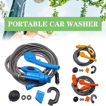 

Car Washer 12V Camping Shower DC Car Shower High Pressure Power Washer Electric Pump For Outdoor Camping Travel Pet