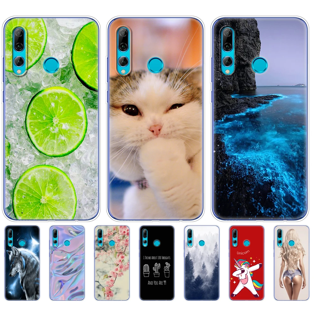 Чехол для Huawei P Smart PLUS 2019 бампер силиконовый мягкий чехол из ТПУ кожаные
