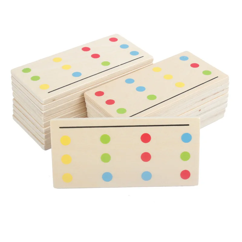 

Youlebi Montessori Four Colors Game Children Wooden Educational Teaching Aids Logical Thinking Training Wooden Toys