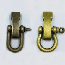 20 шт. высокое качество сплав регулируемый U& O форма якорь Скоба Открытый выживания веревка Паракорд Браслет Пряжка для спорта на открытом воздухе