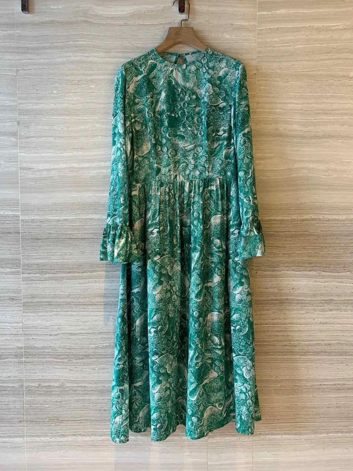 

2019FW fashion women flower prints dress female long sleeve casual dress rmsx 8.20