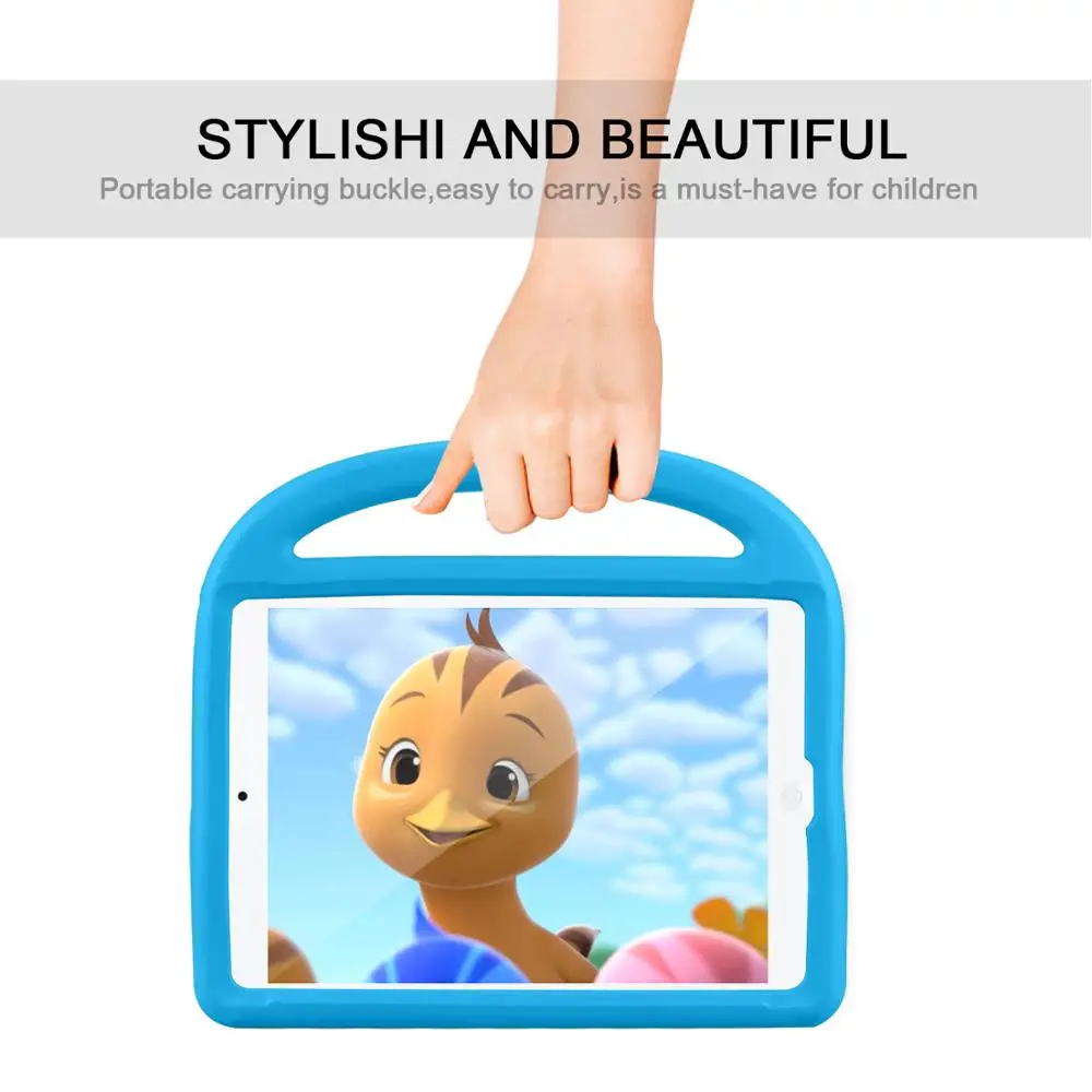 EVA чехол для iPad 7 10,2 чехол мультфильм дети Ручка Стенд мягкий силиконовый ударопрочный чехол для A2200 A2198 A2197 для iPad 7 10,2 чехол