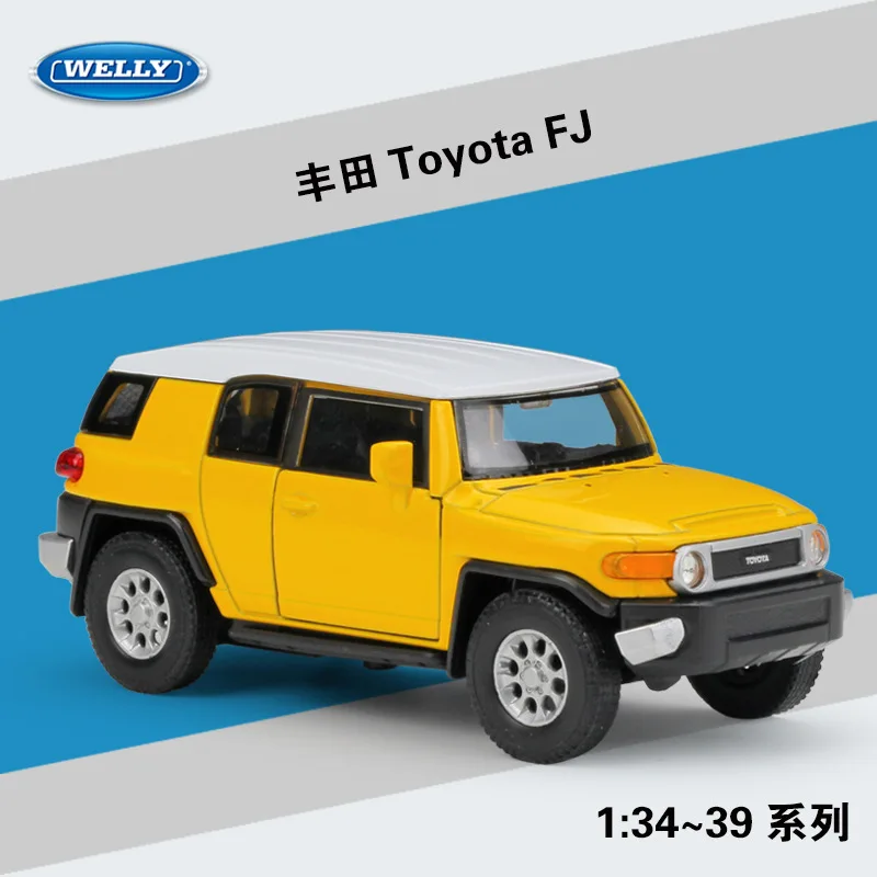 

Welly 1:36 Toyota FJ alloy car model pull-back vehicle Collect gifts Non-remote control type transport toy