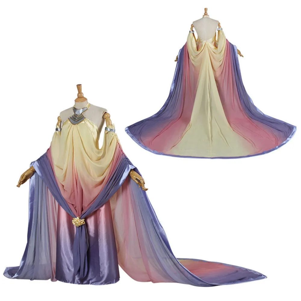 Cosplay Star Wars Queen Padmé Naberrie Amidala Dress Costume Halloween Dress New2