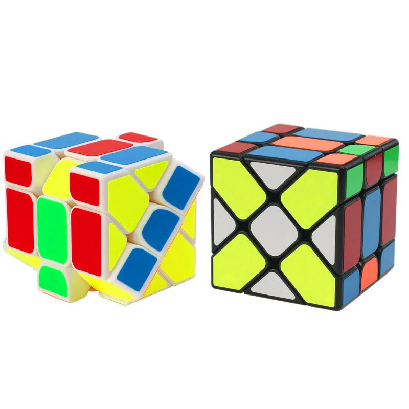 Yongjun YJ Fisher BianHuanJinGnag 3x3x3 Skew Кубик Рубика для профессионалов ультра-гладкая 3x3 кубар-Рубик на скорость детские игрушки подарок