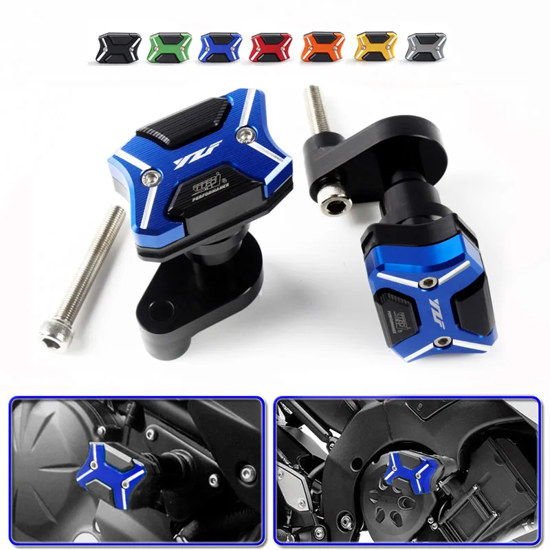 Защитные накладки для рамы мотоцикла Yamaha YZF R1 2004 2005 2006 2007 2008 CNC защита от падения |