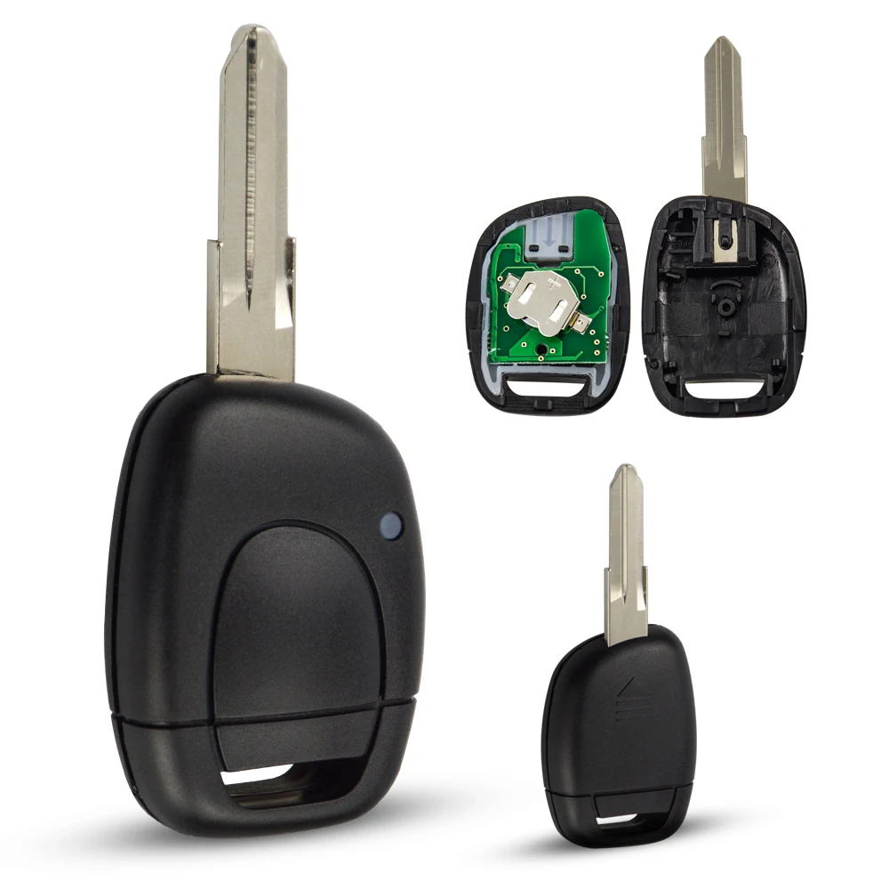 OkeyTech для Renault Kangoo Clio Master Twingo дистанционный автомобильный брелок для ключей 1 Кнопка ID46 433 МГц чип транспондера NE72/VAC102 лезвие