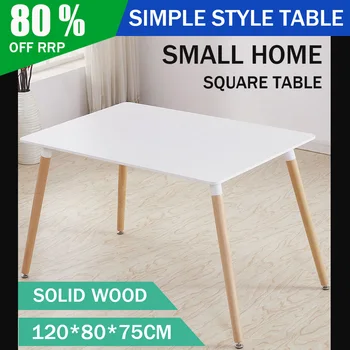 

Dining Tables Dining Room Furniture white oak solid wood dining table coffee table 120*80*75cm