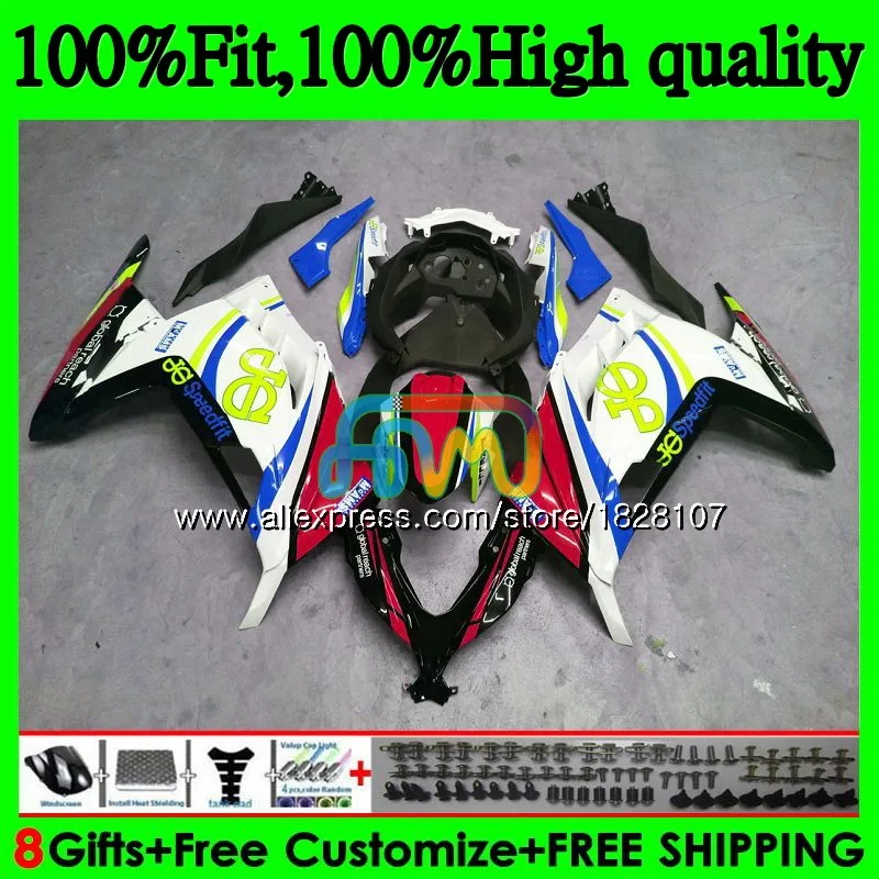 Инъекции для KAWASAKI ZX3R EX300 EX ZX 300R 4BS. 17 ZX-3R ZX300R 13 14 15 16 лет; горячая Распродажа Красный Зеленый 17 2013 обтекатели
