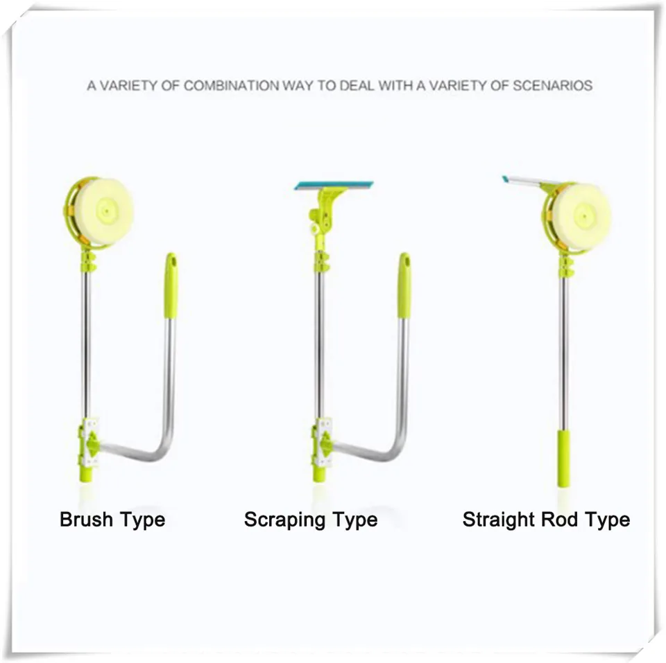 MSJO Швабра для окон с длинной ручкой Губка телескопическая щетка для очистки окон устройство пыли двухсторонняя Очистка Стекла средства для мойки