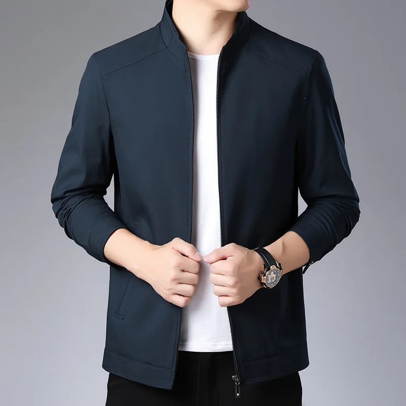 

Large Men Windproof Jacket Men's Spring And Autumn New Style American-Style MEN'S Casual Jacket Light Luxury Brand Men'S Wear