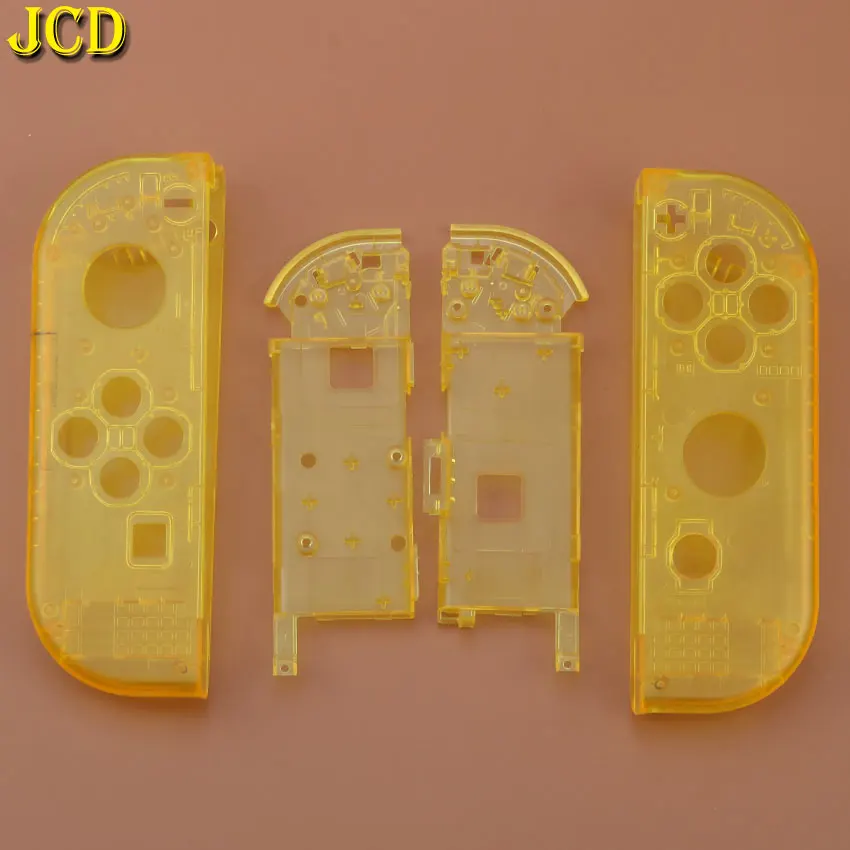 JCD 1 шт., 23 Цвета, сменный Корпус для переключателя, Joy-Con, чехол для NS JoyCon, чехол для переключателя, Joy Con, чехол для контроллера - Цвет: S Clear Yellow