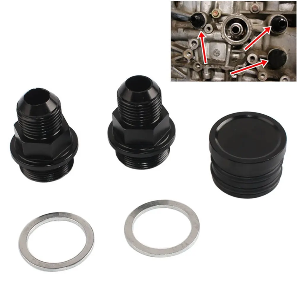 

Oil Tank Replacement Car Breather Plug Block Fittings Rear Durable Parts Catch Can Aluminium Alloy Auto For Honda B16 B18C