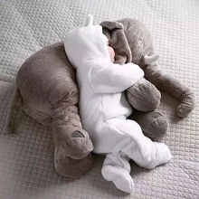 Peluche éléphant pour nouveau né, jouet pour bébé, oreiller doux pour dormir, coussin, poupée de 80 cm, camarade de jeu, pour enfants, idéal comme cadeau d'anniversaire,