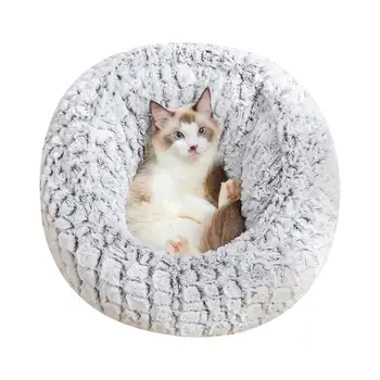 

Cat Bed House Drawstring Adjustable Cat Nest Tilted Pet Dog House Soft Comfortable Cat House Winter Warm Sleeping Bed Kennel