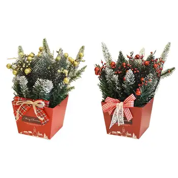 

Creative Christmas Decorations Simulation Mini Christmas Tree Small Desktop Christmas Bonsai Christmas Decoration Tree