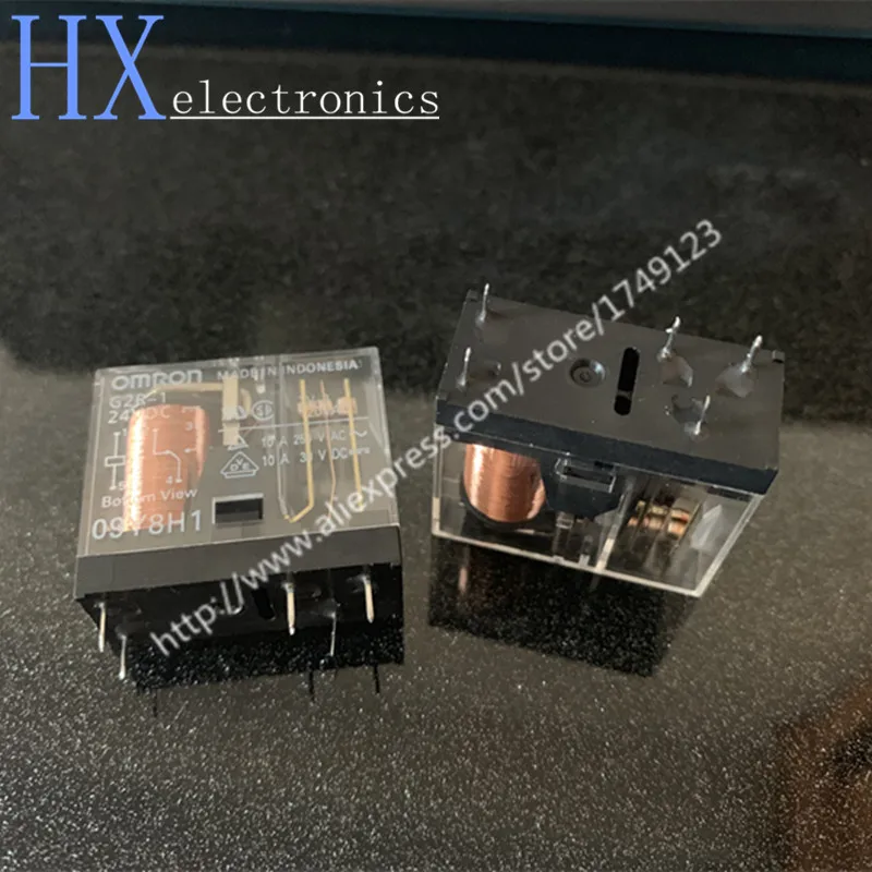 

Free shipping 1PCS Relays G2R-1-24VDC G2R-1-DC24V Open and close 10A 5PIN