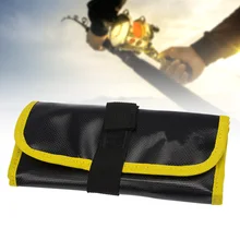 Контейнер снасти Оборудование Инструмент Водонепроницаемый защитный складной приманки хранения Рыболовная Сумка Открытый 12 Сетки прочные карманы портативный