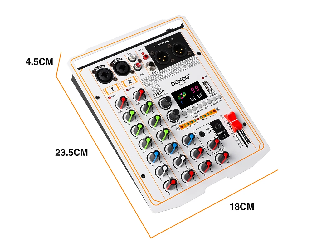 4 Channel Recording Sound Mixer For Phone/Pc DJ Sound Mixing 