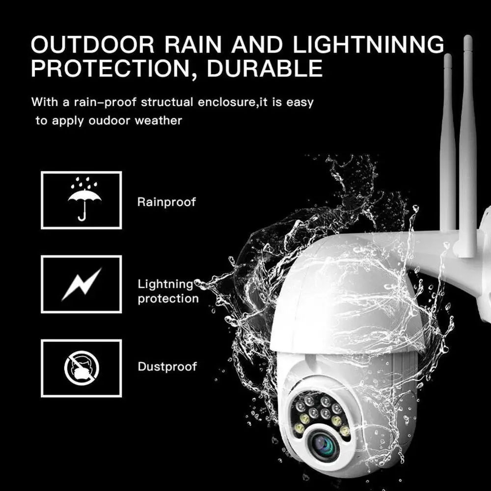 

1080P Waterproof Outdoor PTZ Security WIFI Camera Outdoor Speed Dome Wireless IP Camera Pan Tilt IR Network Surveillance