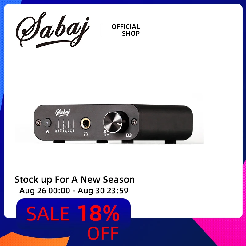 Sabaj D3 Audio DAC Headphone Amplifier with Optical Coaxial 32bit ...
