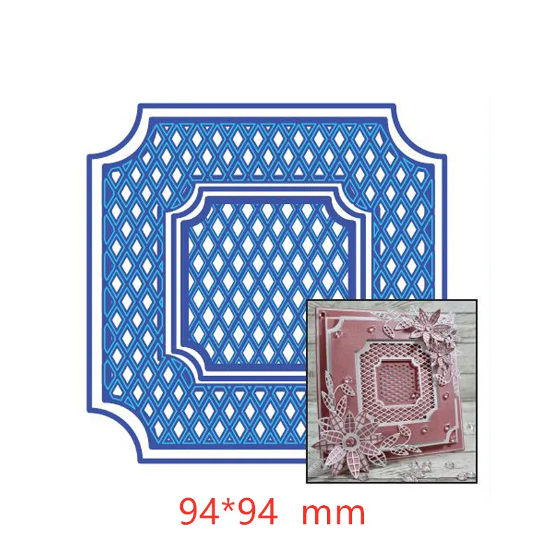 

Grid Frame Shape Metal Cutting dies 2019 new design Craft Dies for Embossing Paper Card making Scrapbooking Decoration Paper