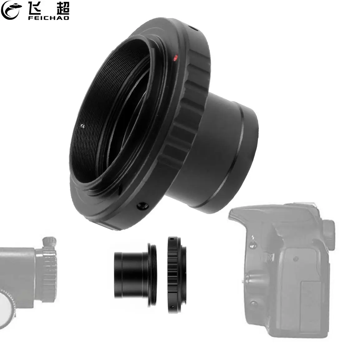 Adattatore per obiettivo Set da 1.25 pollici con anello a T Set di  accessori per fotocamera DSLR per Canon EOS Nikon Olympus microscopio  telescopico Pentax Sony