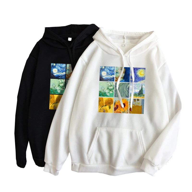 Sudadera con capucha de de VAN para mujer, de manga larga con redondo, estilo Harajuku, informal, UNISEX|Sudaderas con capucha y sudaderas| - AliExpress