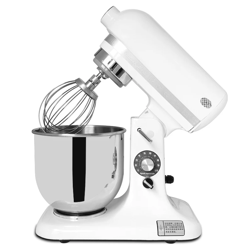 Commercial 7L Stainless Steel 10-speed Industrial Food Stand Mixer Cream Egg Whisk Blender Cake Dough Bread Mixer Maker Machine
