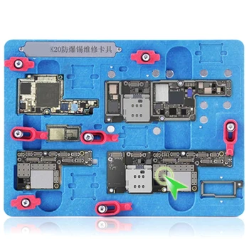 

PCB Holder Repair Fixture for iPhone X XS XS MAX Motherboard Planting Tin with BGA Reballing Stencil A11 Remove Black Glue