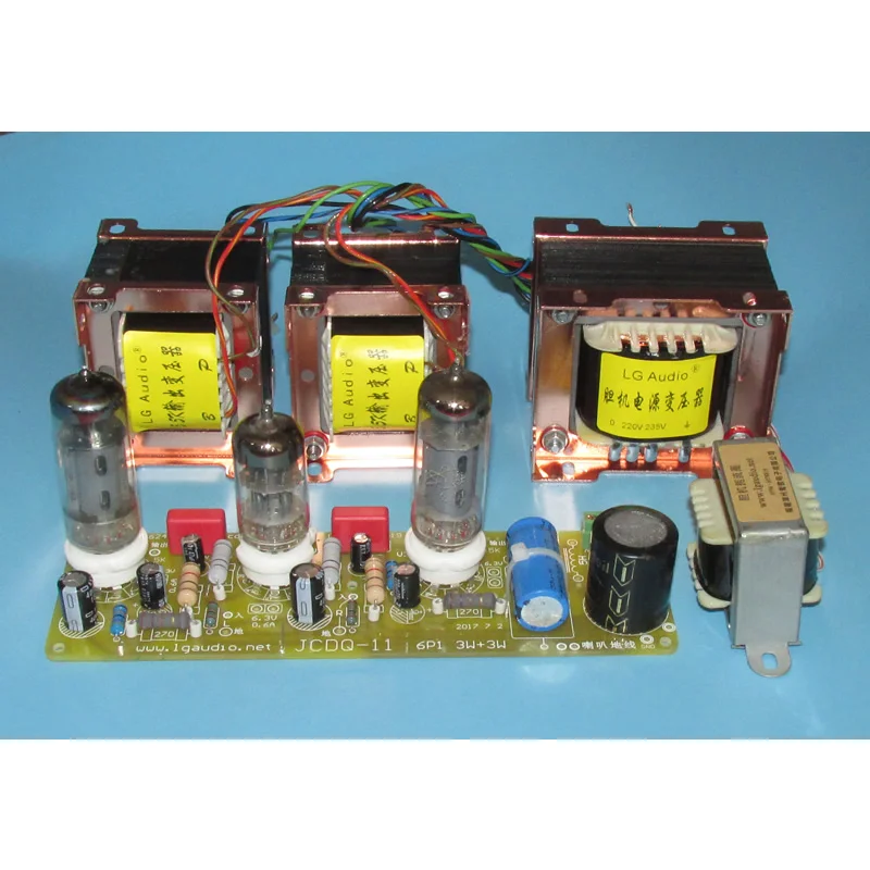 

6N1 push 6P1 amplifier kit, tube power amplifier kit contains transformer and tube. Reasonable wiring and low noise