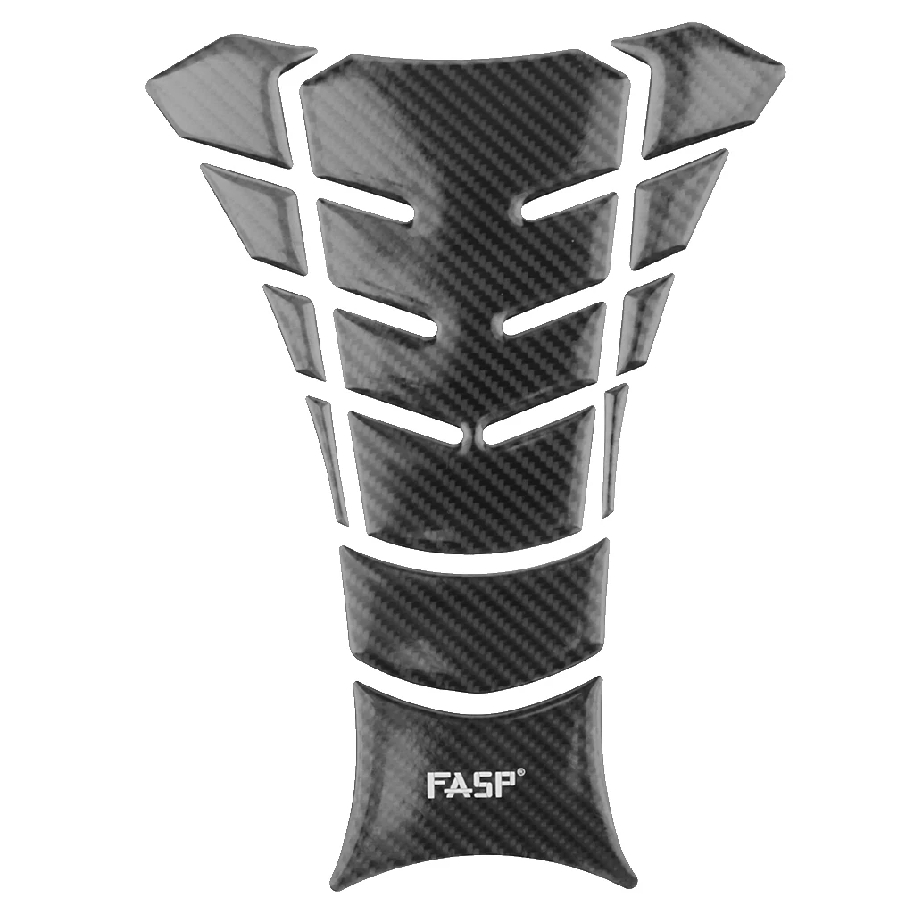 

1 Piece Black Universal 5D Carbon Fiber Motorcycle Sticker Gas Fuel Oil Tank Pad Protector Decal 8.27inch x 6.30inch x 0.12inch