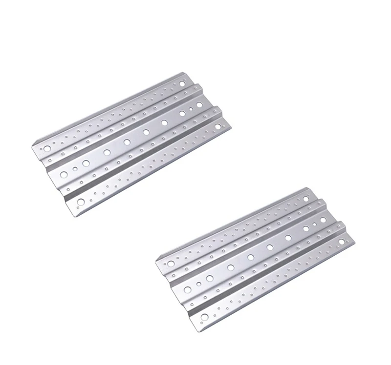 

2Pcs Metal Sand Ladder Recovery Board Snow Mud Anti-Skid Mats Rescue Board Anti-Trap Plate for 1/10 RC Rock Crawler Axial SCX10