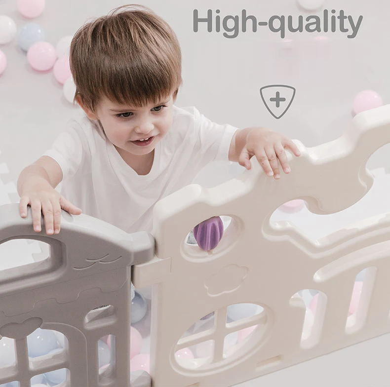 Foldable Baby Playpen Kids Ball Pit Pool Playpen Folding Indoor Baby Playground Fence Child Safety Barrier Children's Playpen