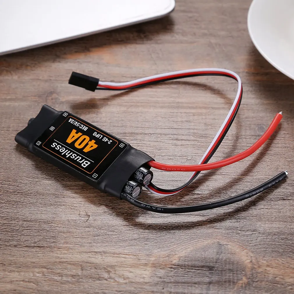 40A бесщеточный Дрон ESC части для самолетов компоненты аксессуары регулятор скорости двигателя RC игрушки FPV прочный Квадрокоптер вертолет