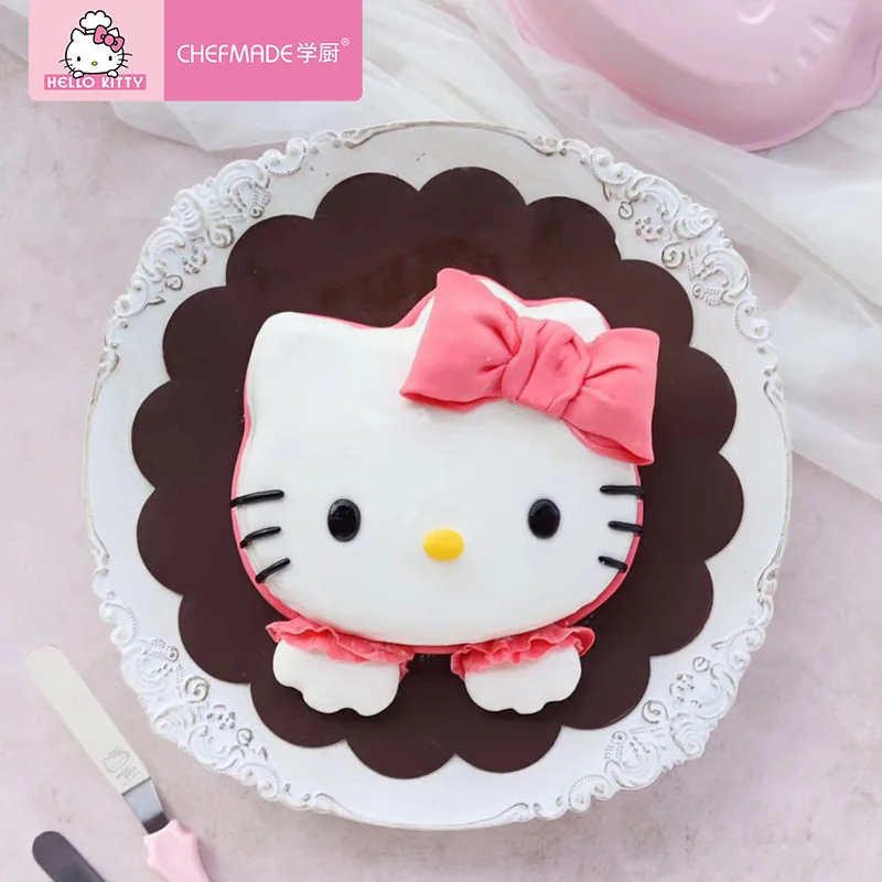 Hello kitty торт сковорода подлинный авторизованный 6 &quot8&quot милый плесень выпечки