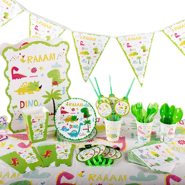 Dinosaur Party Decorations 1st Birthday Dinour Tableware Set Happy Birthday  Party Decoration For Kids Boy Jungle Wild Party Deco - Party & Holiday Diy  Decorations - AliExpress