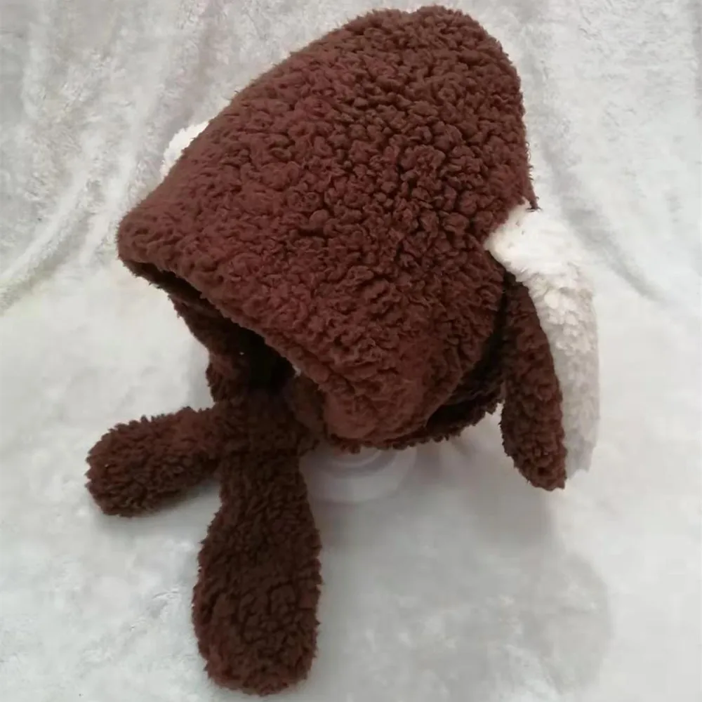 Baby Hats Cute Toddler Children for Boy Girls Cute Puppy Ear Scarf Pullover Cap Woolen Scarves Caps Winter Warm Cap Lamb Hats