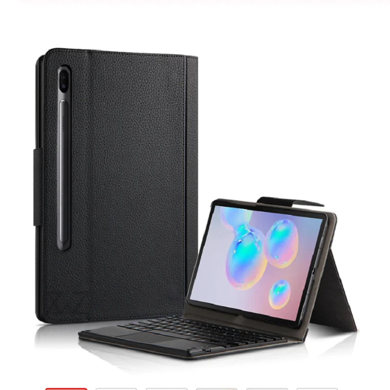 Bluetooth клавиатура из искусственной кожи чехол-подставка для samsung Galaxy Tab S6 SM-T860 SM-T865 10," планшет защитный чехол+ ручка