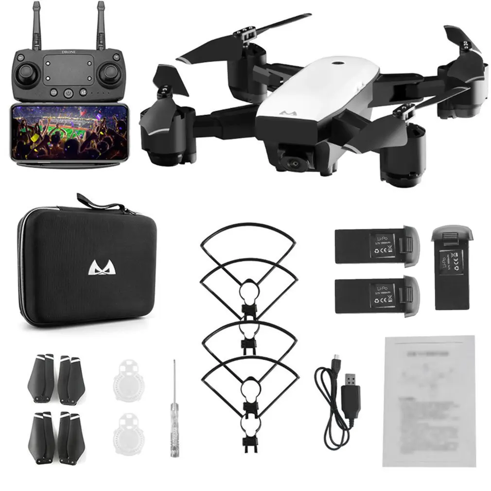 

SMRC S20 Foldable 6-axis FPV Drone RC Quadcopter With GPS 360 Flips Wide Angle Camera 1080P Altitude
