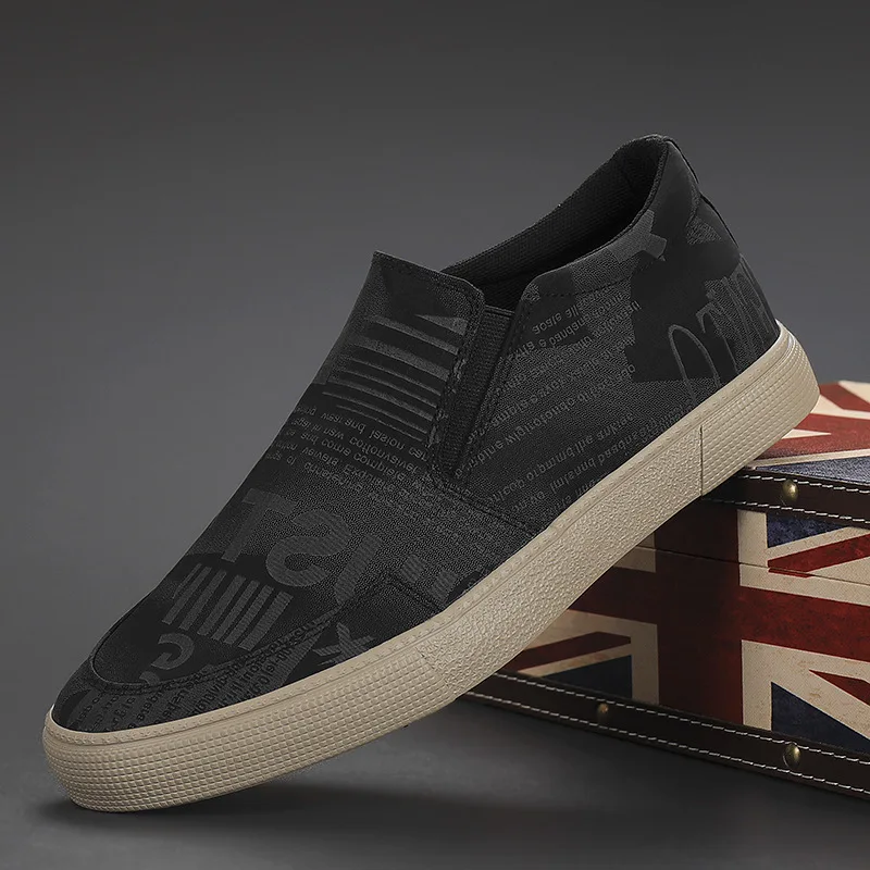 

Loafers Men Canvas Shoes Casual Flat Rubber Sole Outdoor Breathable Comfortable Fashion Firm Gym Shoes Sneakers Skateboard Shoes