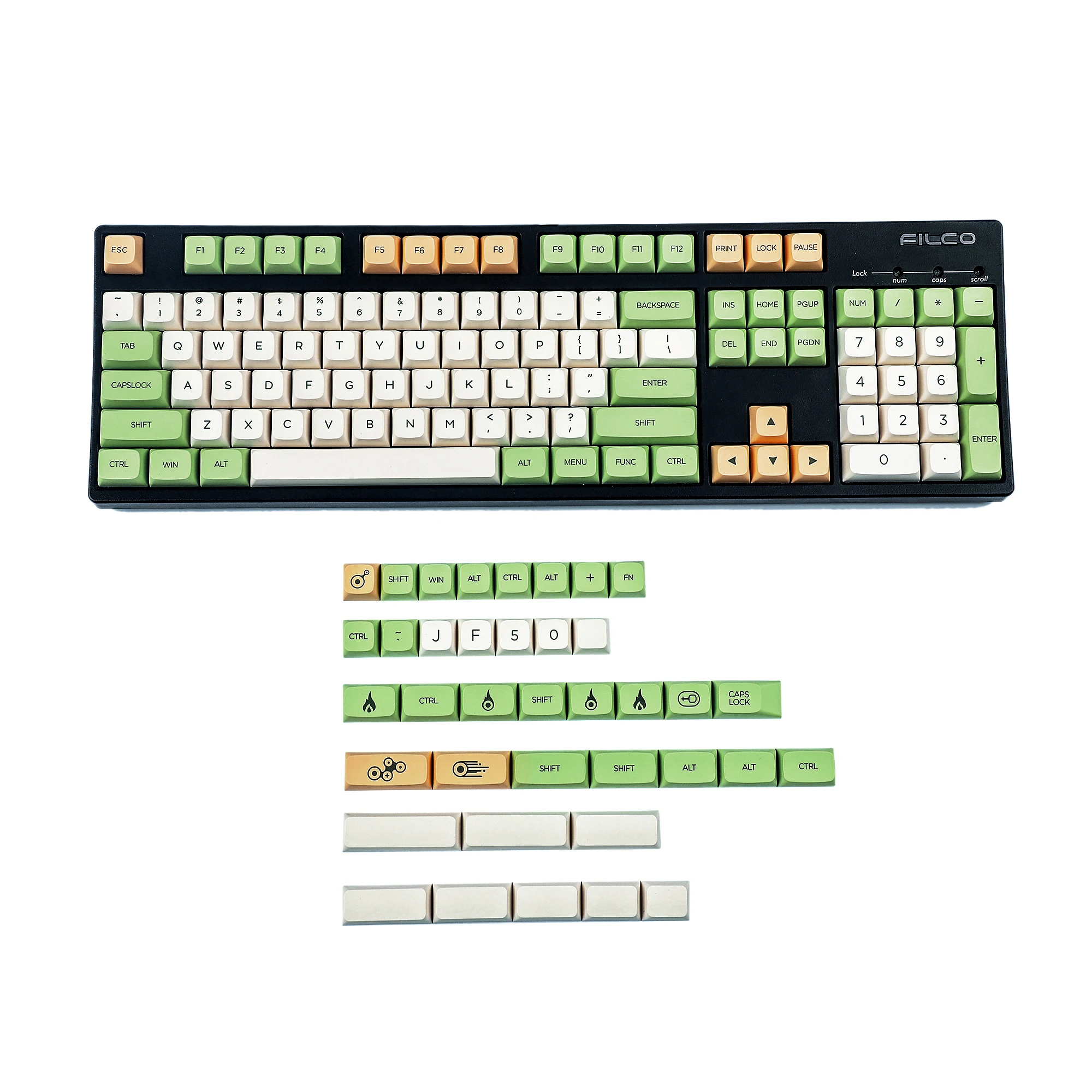 Keycap Personalizado Zda Pbt Retrô Semelhante ao Xda Keycap e Tinta para mx Split 104 87 Gk61 96 84 Gk64 68 Sp64 Sp84 Capas para Teclas - Imagem 6