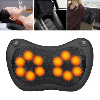 

16/8/4 Heads Massage Pillow Electric Shiatsu Massager for Back Waist Body Pillow Home Car Electric Shiatsu Massager Back Massage