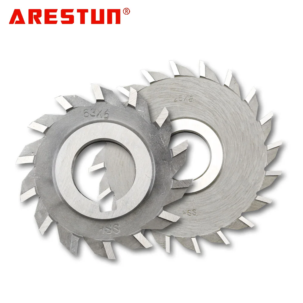 Arestun 1 шт. 50 мм 63 75 80 100 125 130 150 HSS три прямых зубьев лезвие лицевая фреза толщина 4-20 |