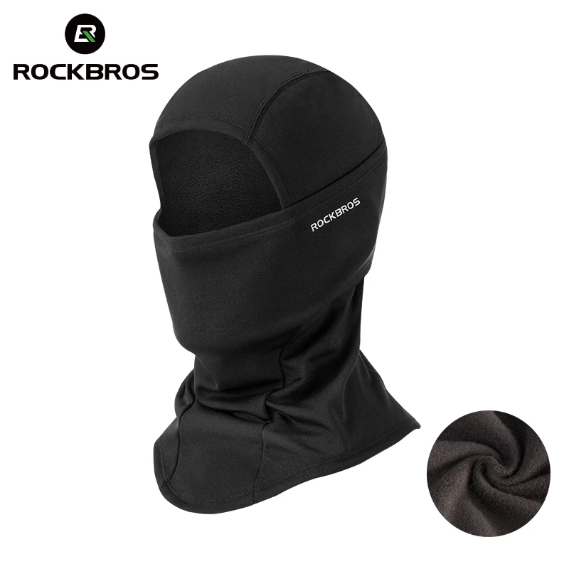 ROCKBROS Сноуборд маска для лица ветрозащитная Теплая Флисовая Лыжная маска дышащая мужская женская мужская Беговая кемпинговая Лыжная Ушная шапка - изображение