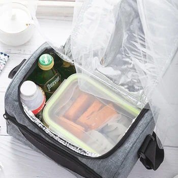 

Portable Lunch Bag 2020 New Thermal Insulated Lunch Box Tote Cooler Handbag Bento Pouch Dinner Container School Bolsa Termica